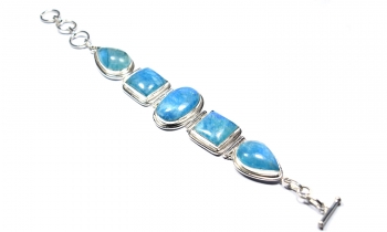 925 sterling silver blue moonstone bracelet