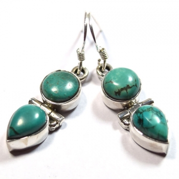 925 silver turquoise earrings