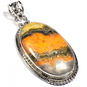 Pure silver genuine gemstone fashion pendant