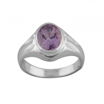 Purple amethyst solid 925 sterling silver rings for men