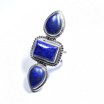 925 sterling silver lapis lazuli ring