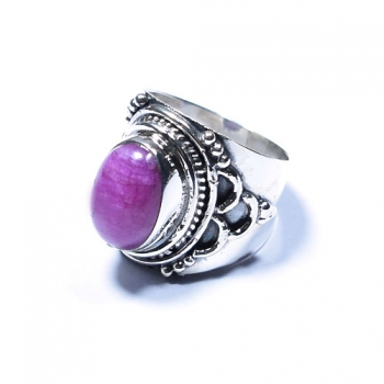 Pink moonstone best selling antique style oxidized finish sterling silver ring