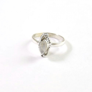 rainbow moonstone solid sterling silver ring for women 