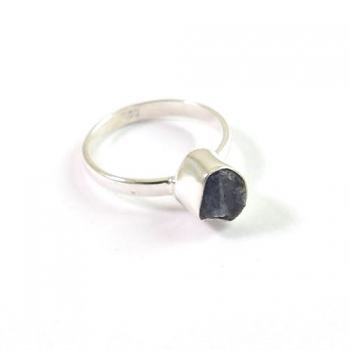 raw tanzanite 925 sterling silver stackable ring jewellery