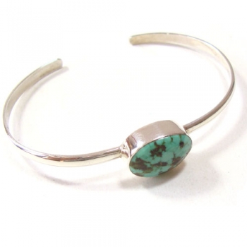 925 sterling silver turquoise bangle