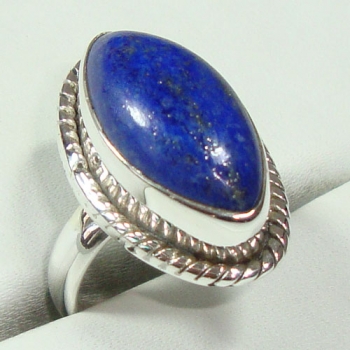 925 sterling silver blue lapis lazuli ring