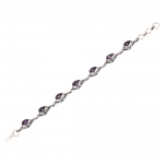 positive energy spiritual healing purple stone burthstone bracelet for women
