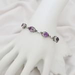 positive energy spiritual healing purple stone burthstone bracelet for women