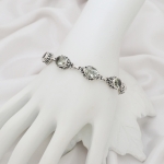 positive energy spiritual healing pure silver bracelet for women 