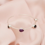 Best selling artisan inspired natural gemstone bangle bracelet for women