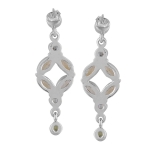 925 silver multi color stone earrings