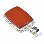 925 sterling silver red jasper handmade pendant jewellery 