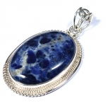 925 sterling silver blue sodalite mixed style fashion pendants for women