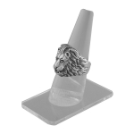 Unique lion style solid sterling silver ring for men