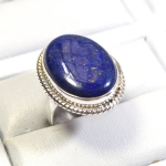 Blue Lapis Lazuli silver ring