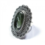 925 sterling silver flake Seraphinite exquisite design handmade ring
