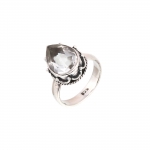 pure crystal spiritual healing sterling silver ring for women