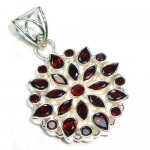 Top design purple amethyst sterling silver ethnic pendant jewelry