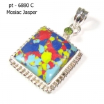 Natural blue turquoise pure silver handcrafted fashion pendant for women
