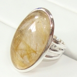 Best quality top design rutilated quartz high fashion ring